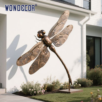 Insect Art Botanical Gardens Statue Bronze Dragonfly Sculpture