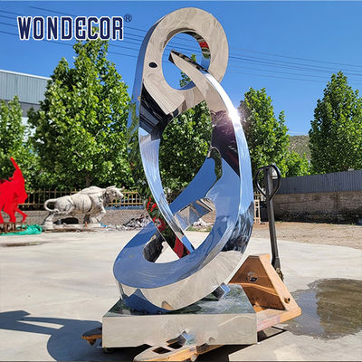 Large stainless steel abstract sculptures suitable for park squares